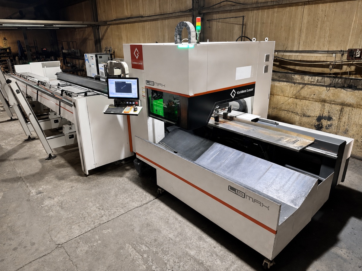 Трубный лазер Golden Laser L12MAX-3D на производстве Elementto